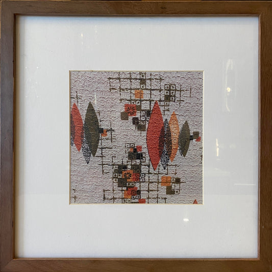 Framed Vintage Chair Fabric Print