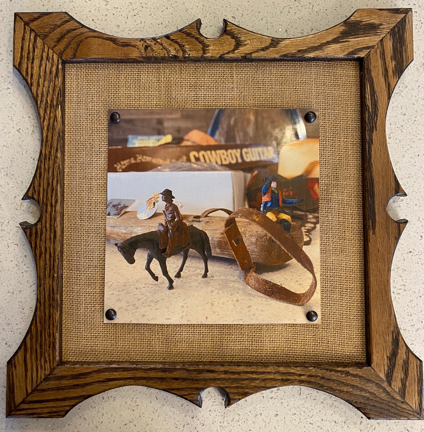 Framed Cowpoke on Pony Print