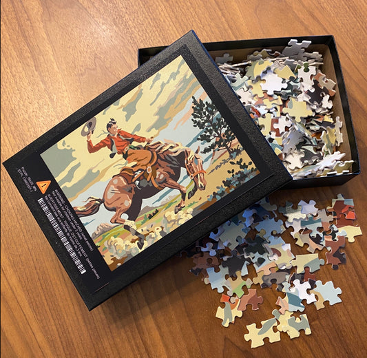 Hold 'Em Cowboy 500 Piece Jigsaw