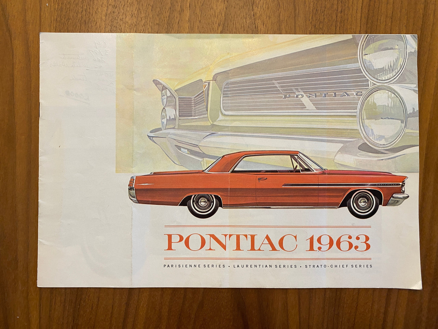 1963 Pontiac Canadian Lineup Book