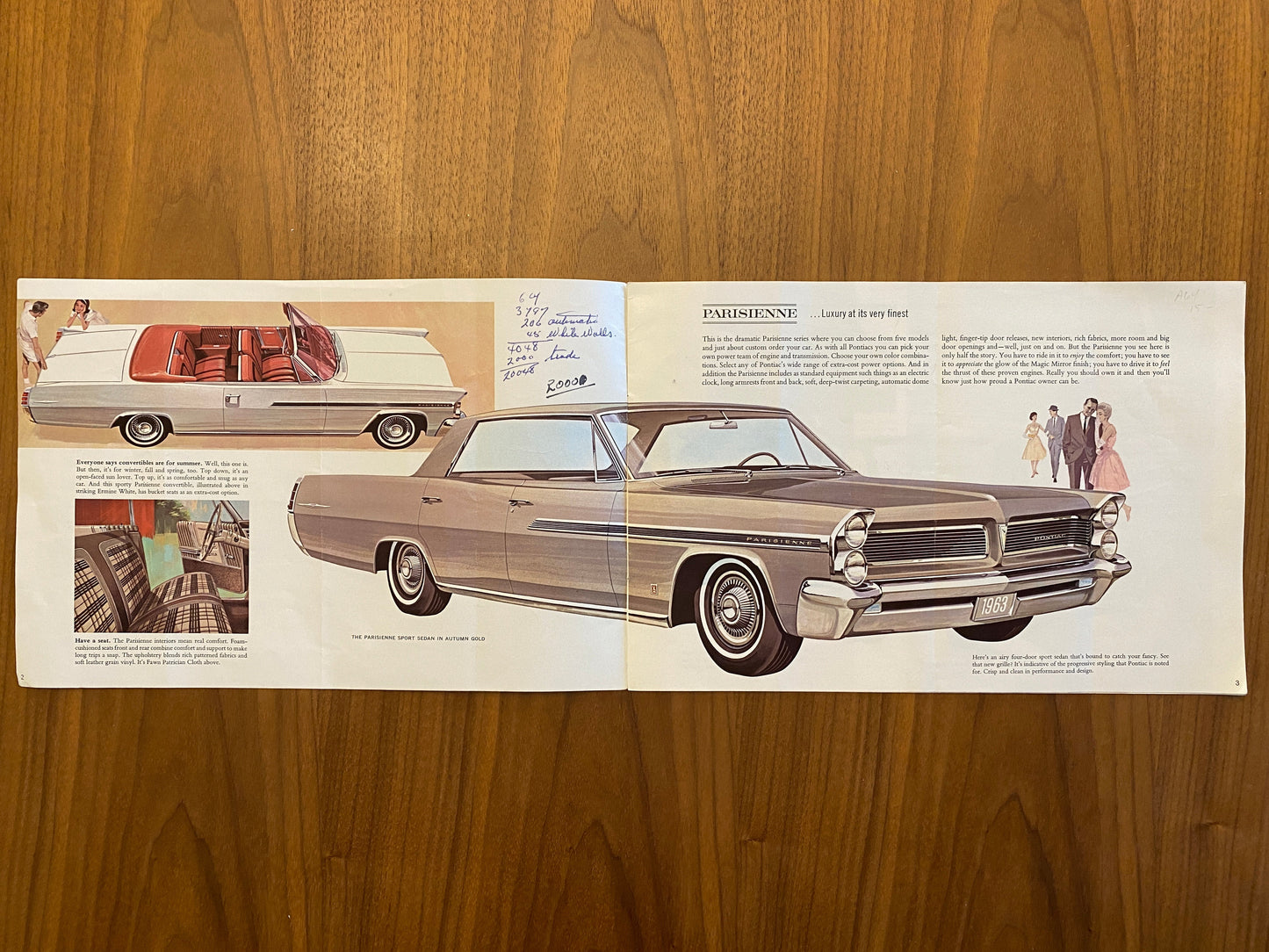 1963 Pontiac Canadian Lineup Book