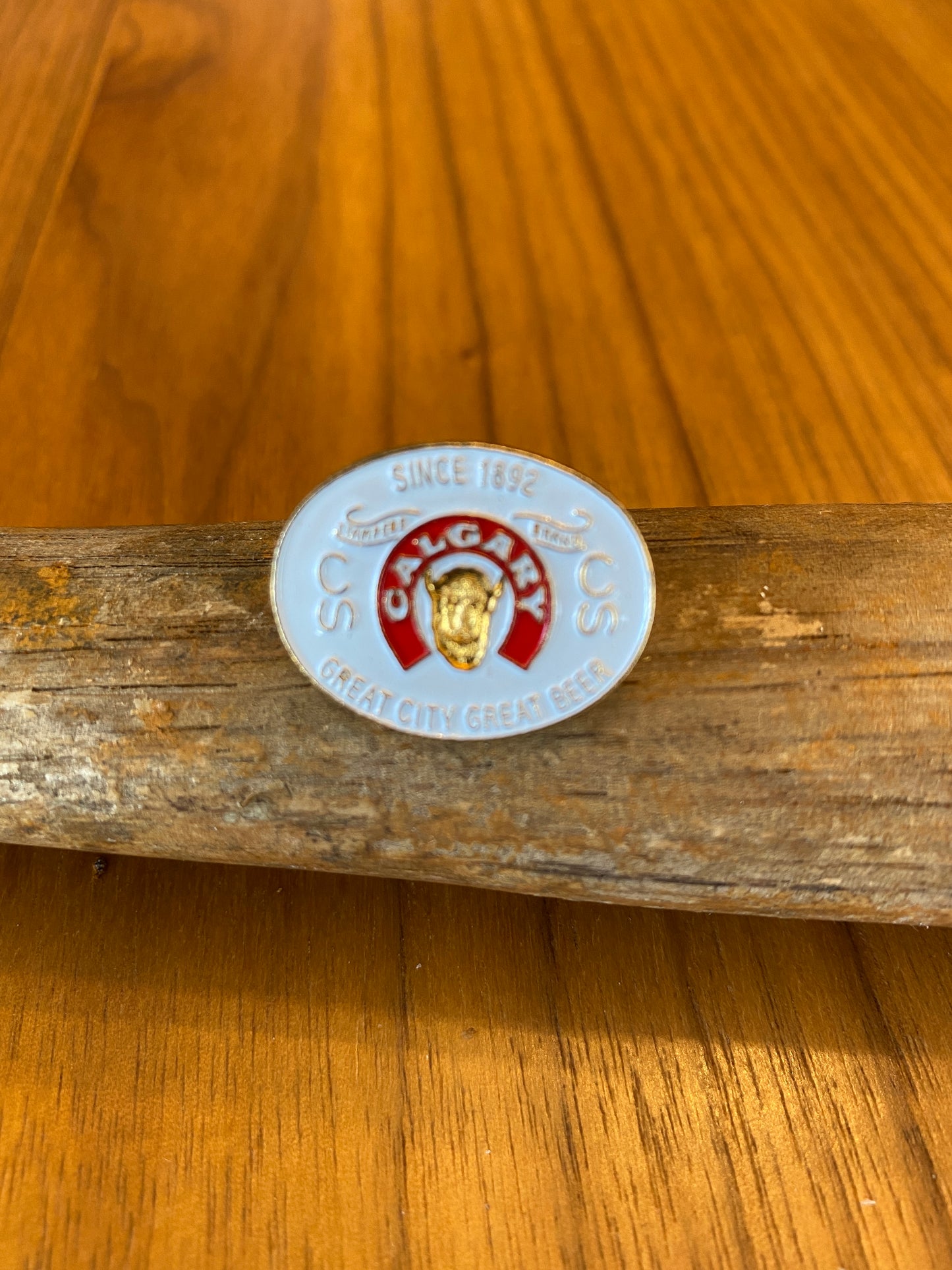 Vintage Calgary Beer Pin