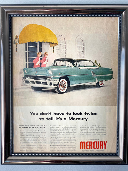 Mid 1950's Car Magazine Ads Set of 3