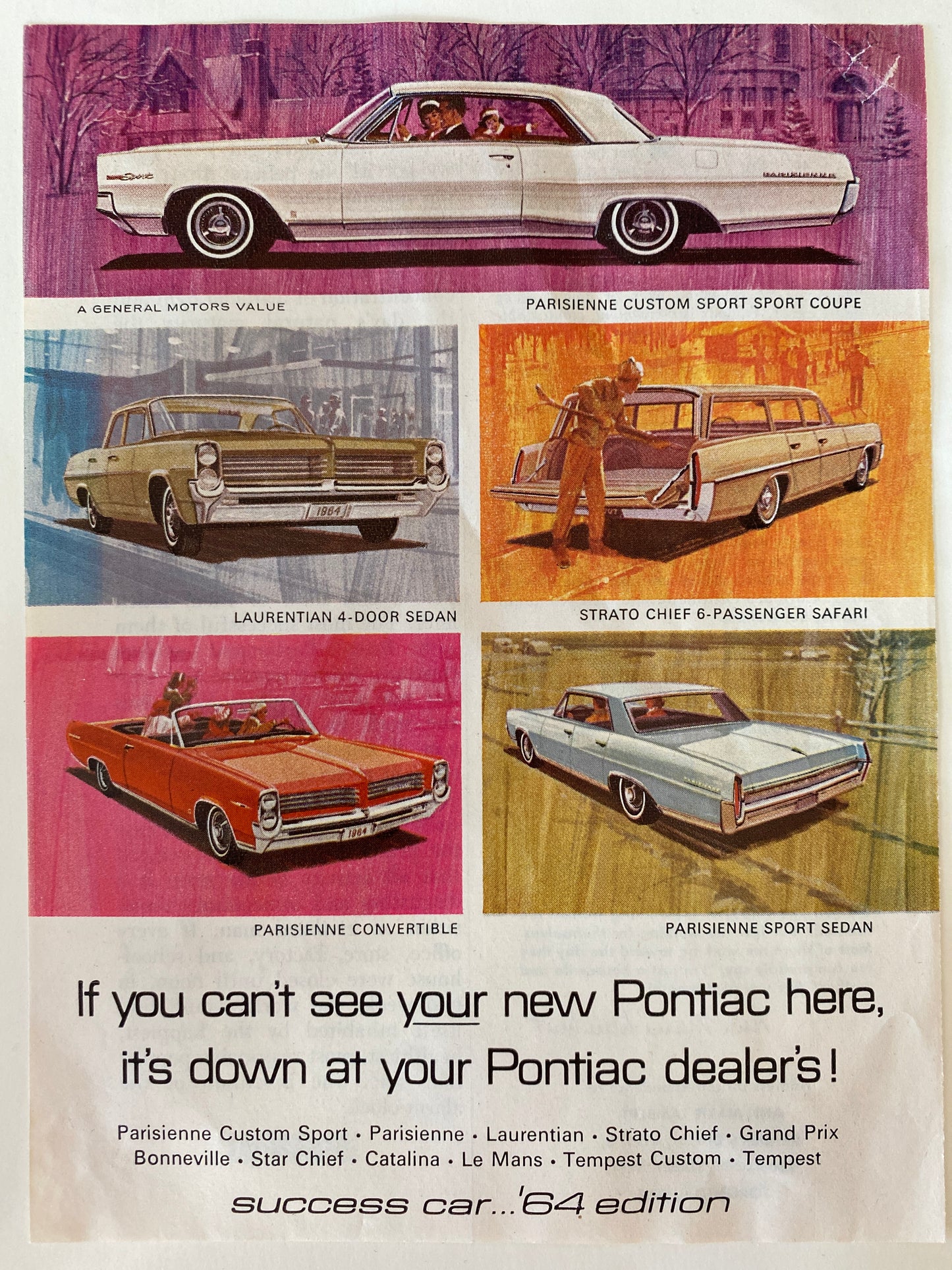 1964 Pontiac Magazine Ad