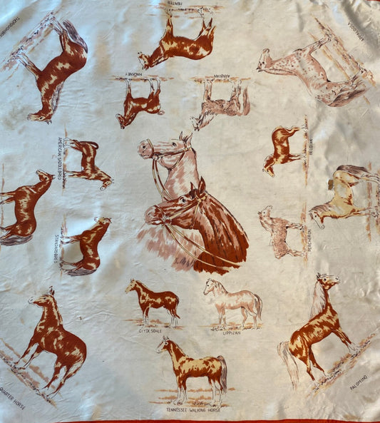 Silk Horse Breed Scarf