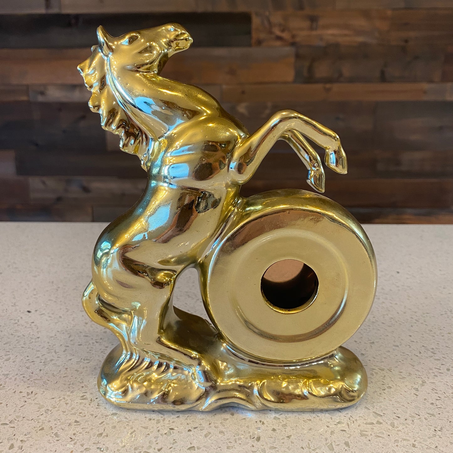 Brass Horse Thermometer