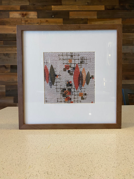 Framed Vintage Chair Fabric Print