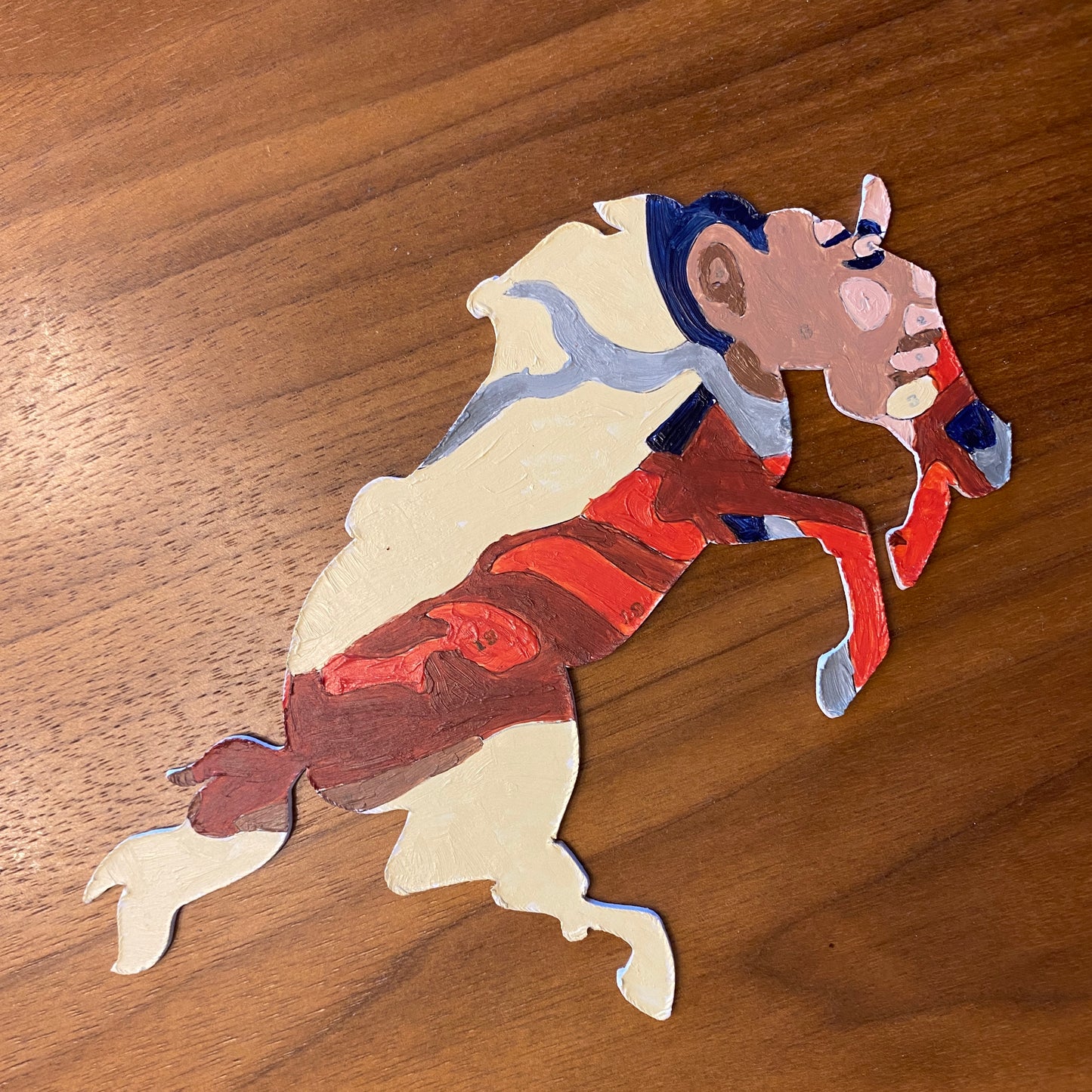 Hold 'Em Cowboy Paint By Number Outline Jigsaw