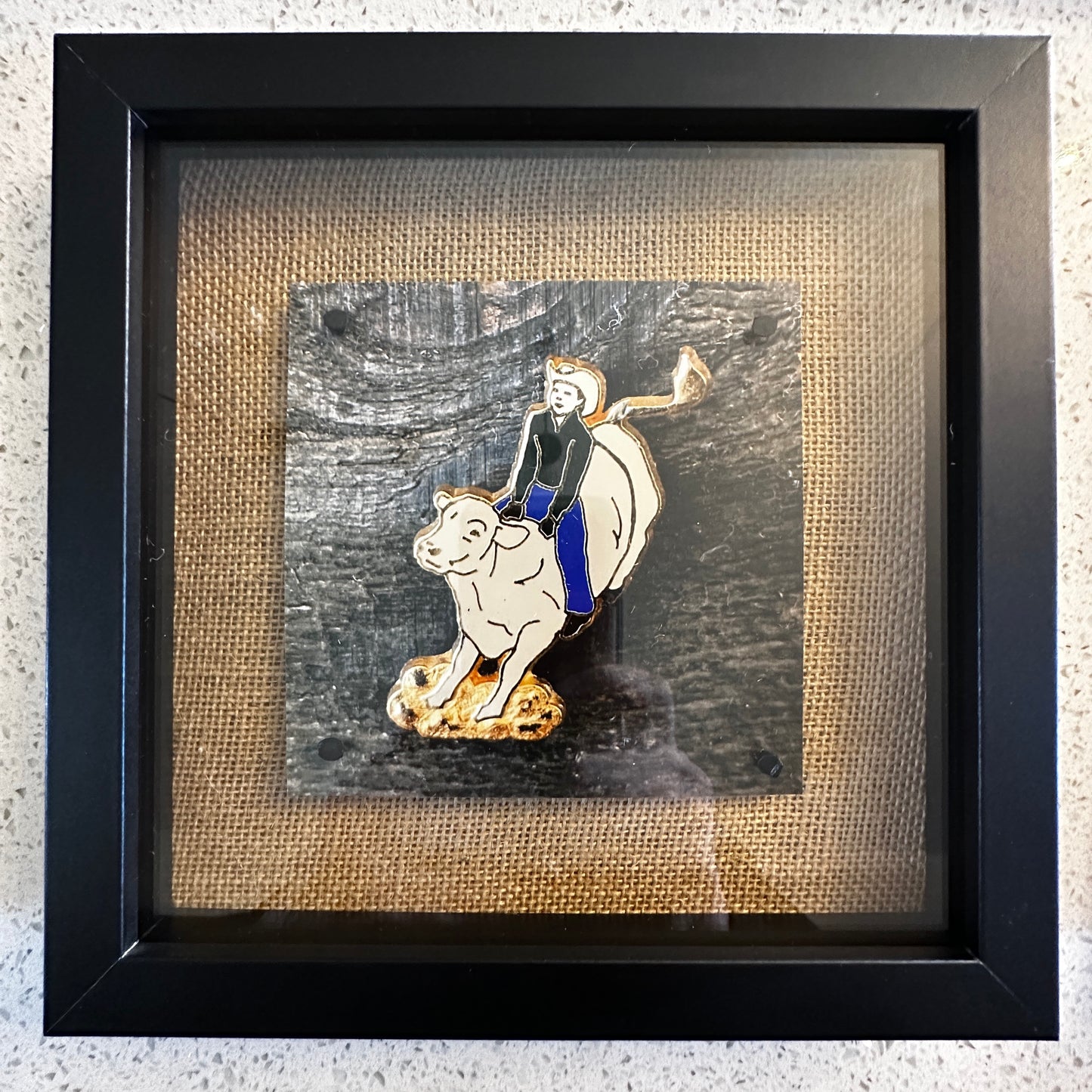 Box Framed Rodeo Pin Prints